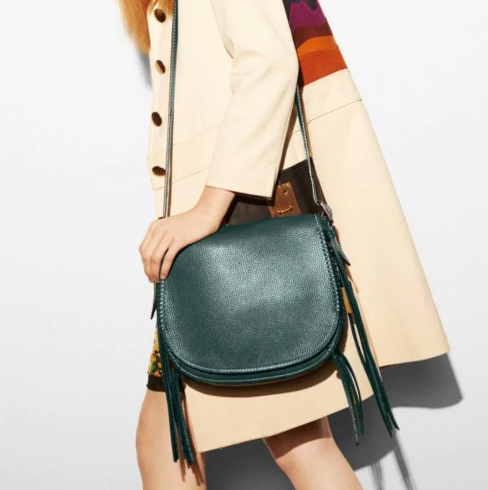 💫1941 Saddle bag with whiplash details HTF Mineral Mineral color! - Picture 2 of 6